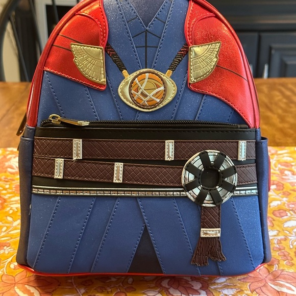 LOUNGEFLY Marvel Metallic Doctor Strange Cosplay Mini Backpack - Picture 9 of 16